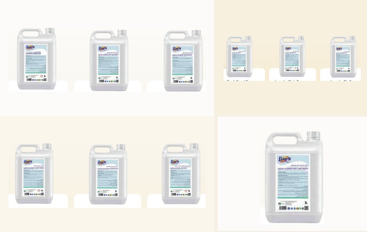 Bawn laundry liquid containers